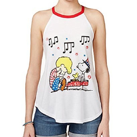 Hybrid Womens Snoopy Americana Tank Top